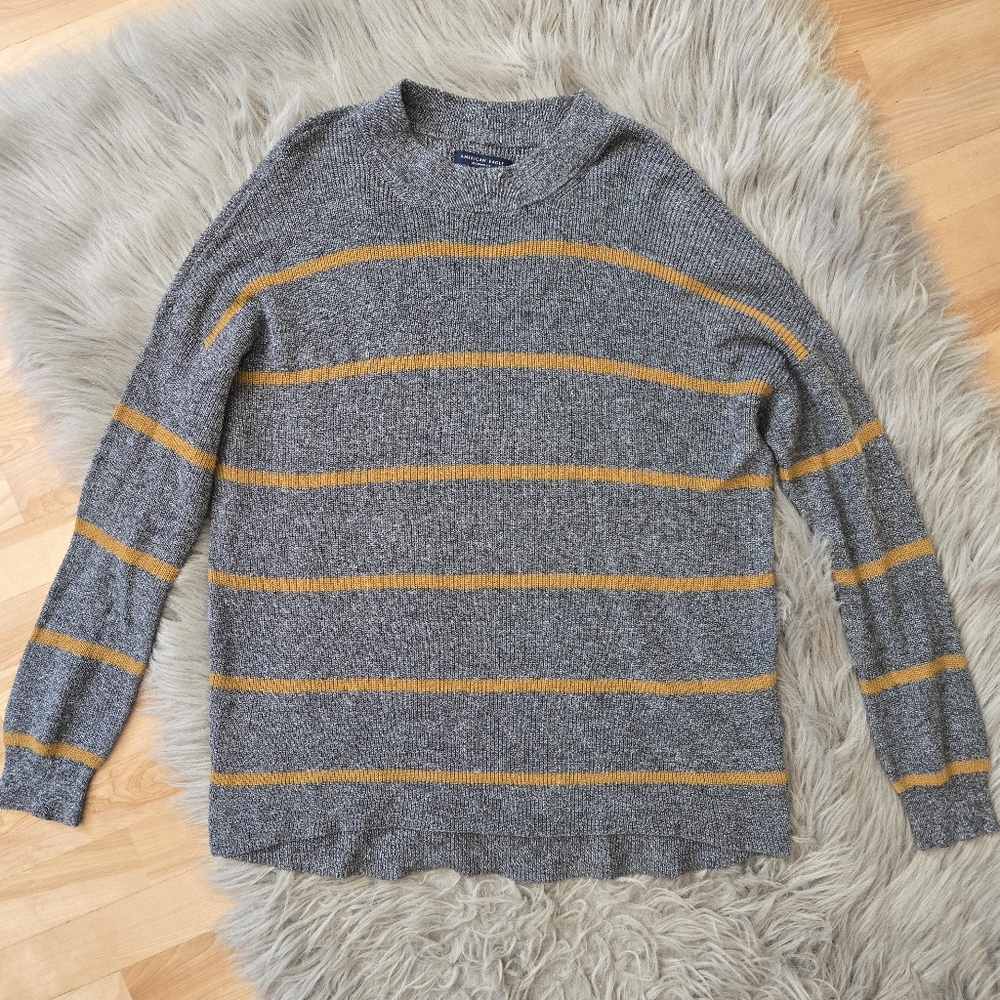 American Eagle Jegging Fit /oversized Striped Sweater - Picture 1 of 9
